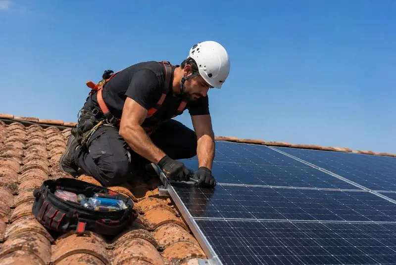 Maintenance et monitoring de panneaux solaires aux Hauts-d'Anjou