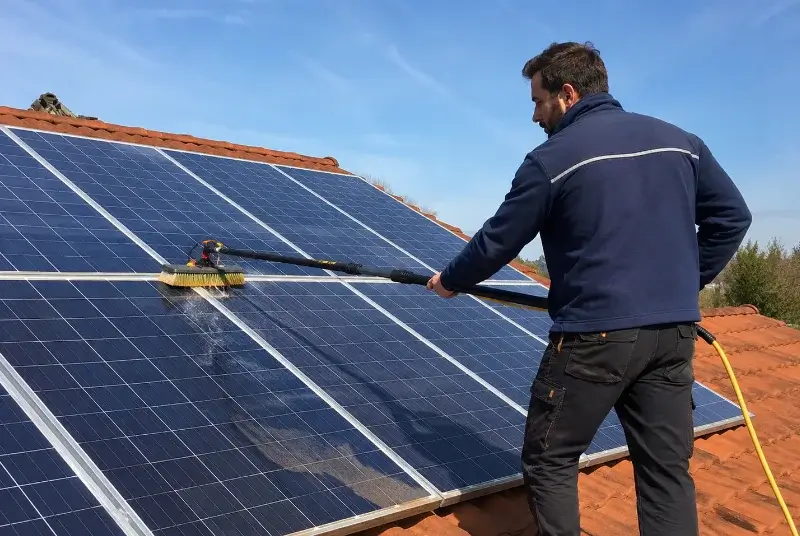 Nettoyage et entretien de panneaux solaires aux Hauts-d'Anjou